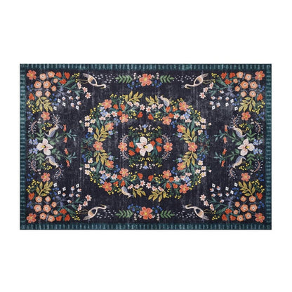 Home Flower Floor Mat Living Room Bedroom Indoor Floor Play Mat Style 1