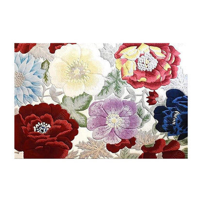Home Flower Floor Mat Living Room Bedroom Indoor Floor Play Mat Style 2