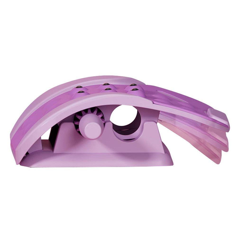 2 in 1 Neck and Back Stretcher Neck Cracker Back Lumbar Massager Purple