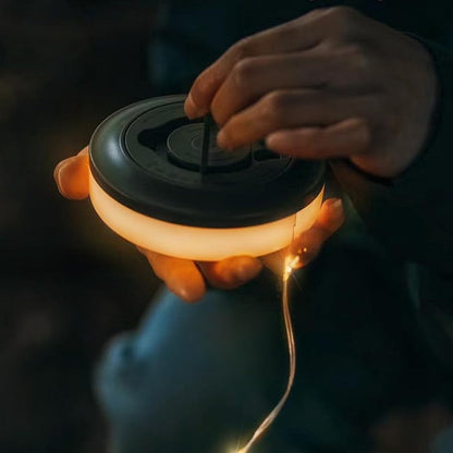 Portable 2-in-1 Camping String Light Rechargeable Outdoor Camping Light Fairy String Lights