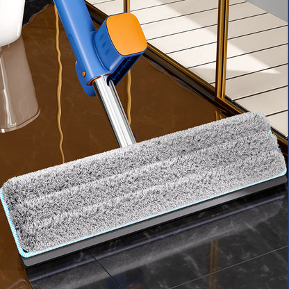 360-Degree Rotating Self Wringing Mop Large Flat Floor Wall Cleaning Mop with Folding Bucket