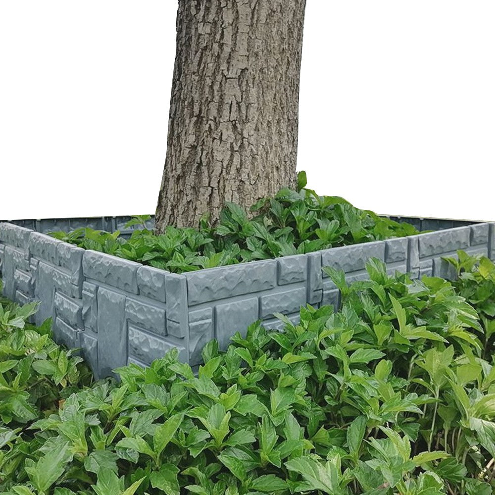 12Pcs Plastic Garden Landscape Edging Border Flower Bed Border Garden Lawn Fence