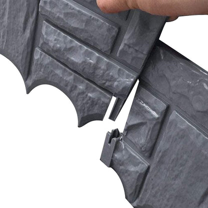 12Pcs Plastic Garden Landscape Edging Border Flower Bed Border Garden Lawn Fence