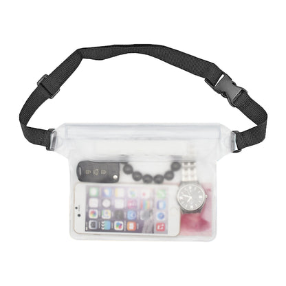Waterproof Pouch with Adjustable Waist Strap for Beach Boating Swimming Snorkeling Fishing
