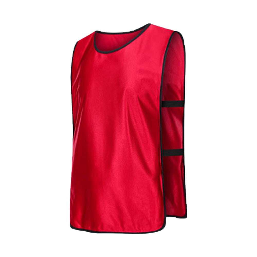 8-Piece Adult Scrimmage Training Vest Team Training Bibs Pinnies for Team Sports Games - Dark Blue+Red