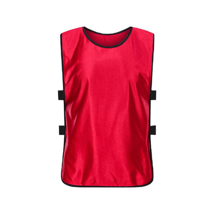 8-Piece Adult Scrimmage Training Vest Team Training Bibs Pinnies for Team Sports Games - Dark Blue+Red