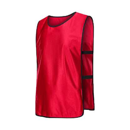 4Pcs Scrimmage Training Vest Team Sports Games Practice Jersey Red