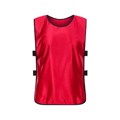 4Pcs Scrimmage Training Vest Team Sports Games Practice Jersey Red