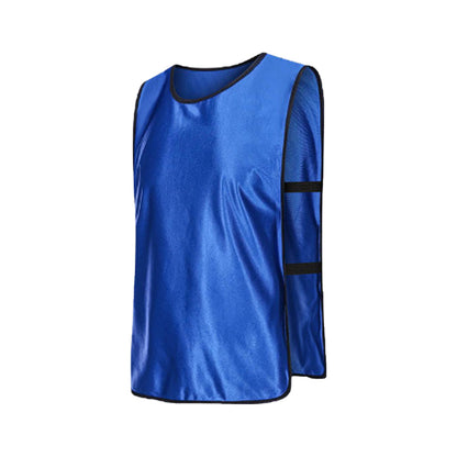 4Pcs Scrimmage Training Vest Team Sports Games Practice Jersey Blue