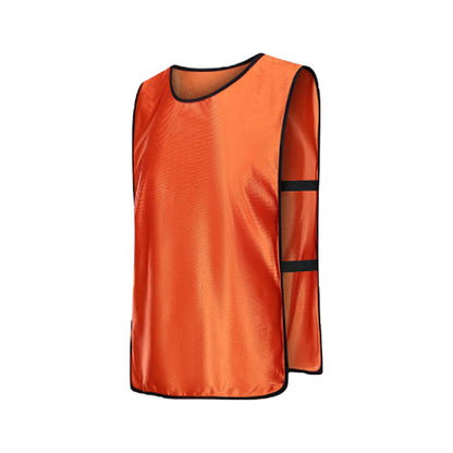 4Pcs Scrimmage Training Vest Team Sports Games Practice Jersey Orange