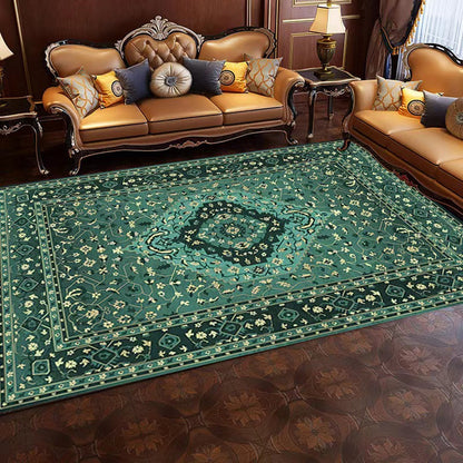 Bohemian Floor Mat Non-Slip Carpet Style Mat Vintage Floor Protective Mat