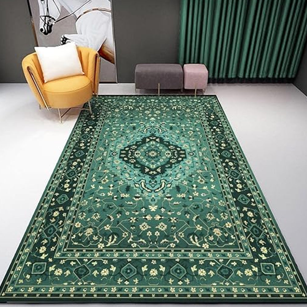 Bohemian Floor Mat Non-Slip Carpet Style Mat Vintage Floor Protective Mat