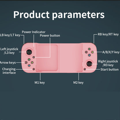 Bluetooth 5.0 Game Controller Wireless Mobile Phone Gamepad Pink