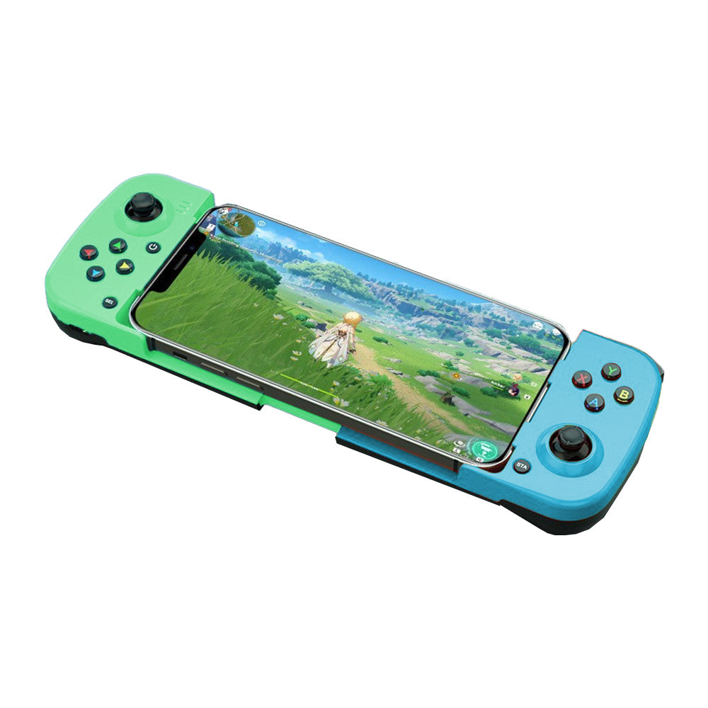 Bluetooth 5.0 Game Controller Wireless Mobile Phone Gamepad Blue and Green