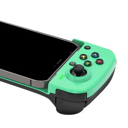 Bluetooth 5.0 Game Controller Wireless Mobile Phone Gamepad Blue and Green