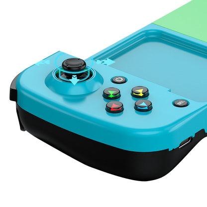 Bluetooth 5.0 Game Controller Wireless Mobile Phone Gamepad Blue and Green