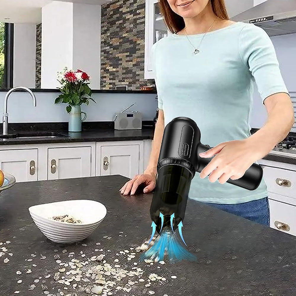 Portable Cordless Compressed Air Duster Rechargeable Air Blower Computer Keyboard Car Cleaning
