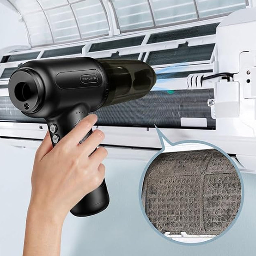 Portable Cordless Compressed Air Duster Rechargeable Air Blower Computer Keyboard Car Cleaning