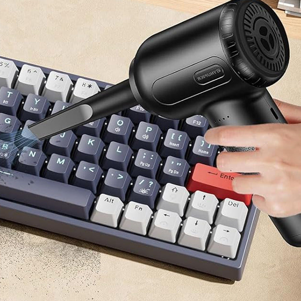 Portable Cordless Compressed Air Duster Rechargeable Air Blower Computer Keyboard Car Cleaning