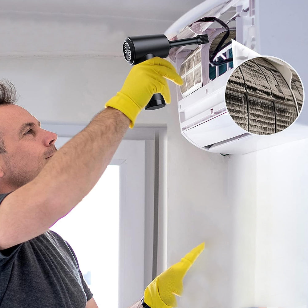 Rechargeable Compressed Air Duster Protable Cordless Air Blower Computer Keyboard Crumbs Car Cleaning