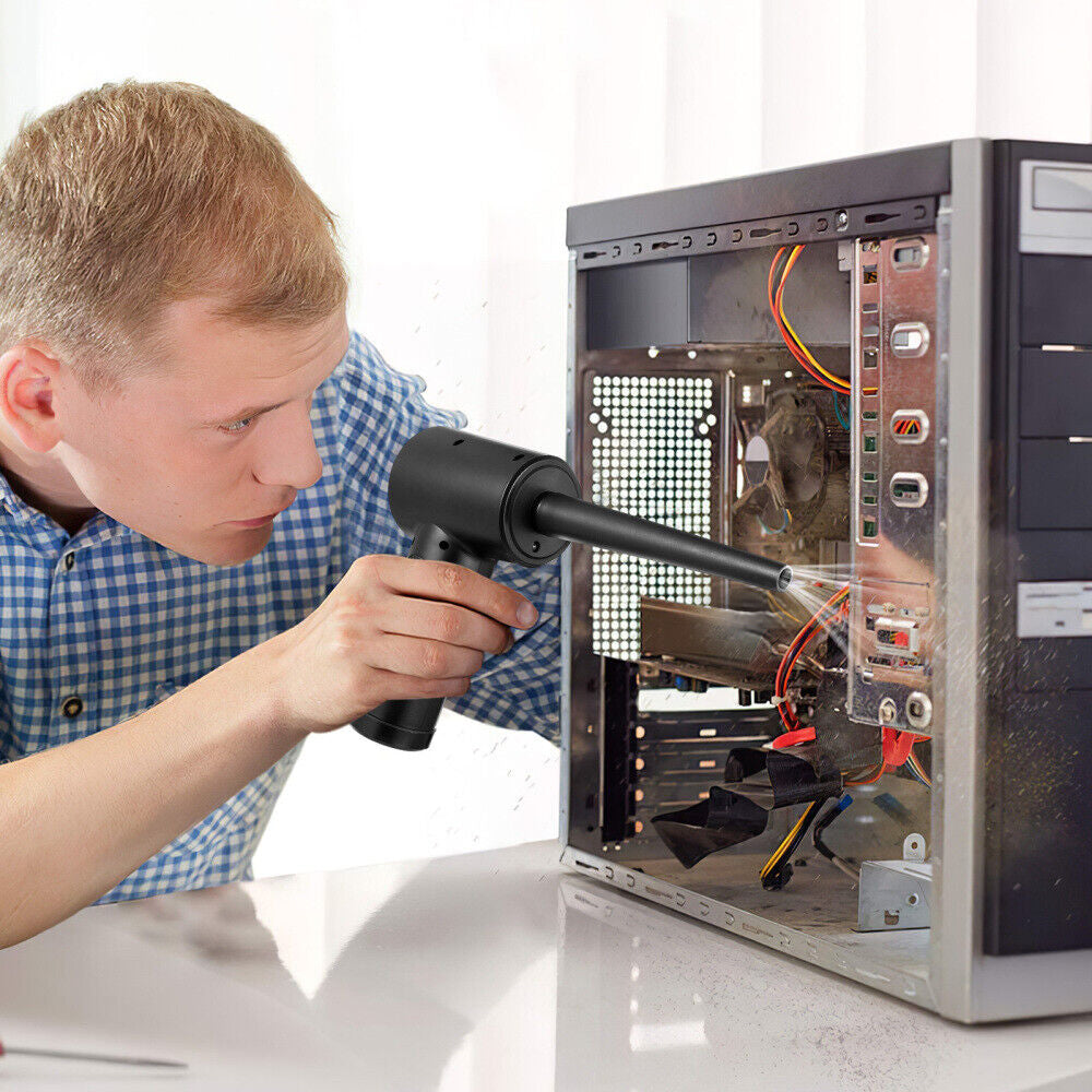 Rechargeable Compressed Air Duster Protable Cordless Air Blower Computer Keyboard Crumbs Car Cleaning