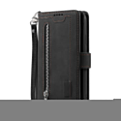 For iPhone 15 Series Case PU Leather iPhone Wallet Flip Cover Black