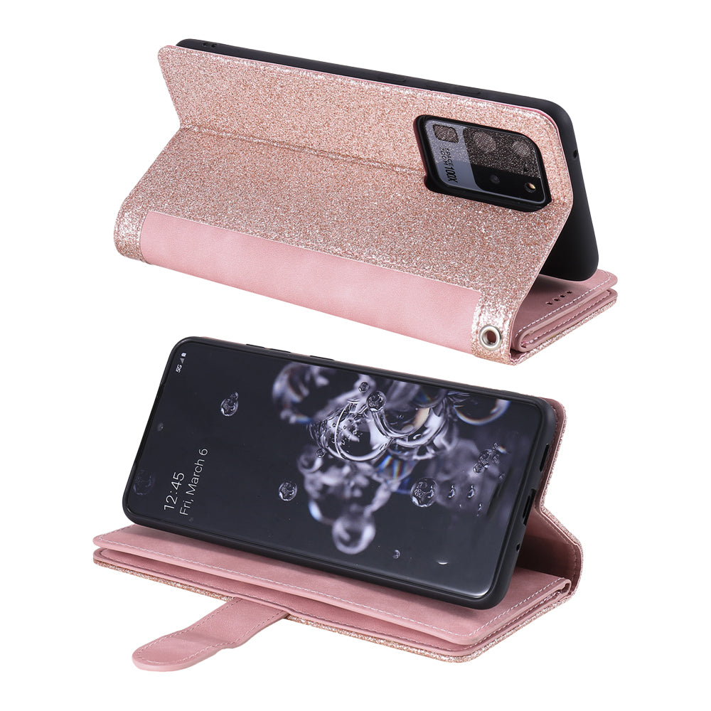 For iPhone 15 Series Case PU Leather iPhone Wallet Flip Cover Pink