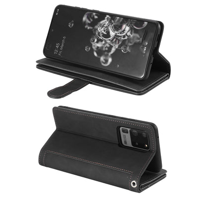 For iPhone 15 Series Case PU Leather iPhone Wallet Flip Cover Black