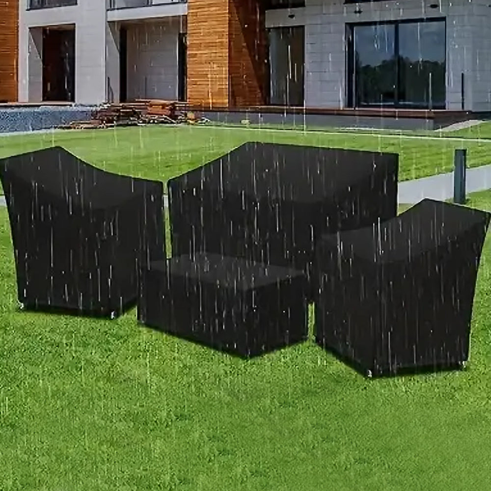 4-Piece Set Patio Furniture Covers Waterproof Outdoor Furniture Set UV-Resistant Patio Cover All-Weather Furniture Cover