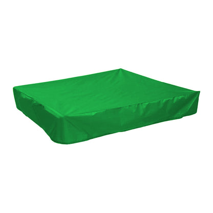 Square Sandbox Sandpit Cover Sandbox Canopy With Drawstring for Sandpit Toys Green