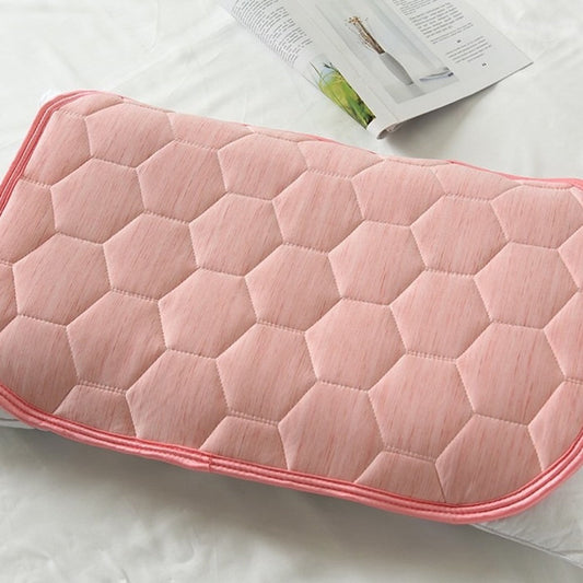 1Pc 65x45cm Summer Cooling Pillow Pad Pillow Cover - Pink