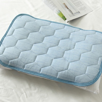 2Pcs 65x45cm Summer Cooling Pillow Pad Pillow Cover - Blue