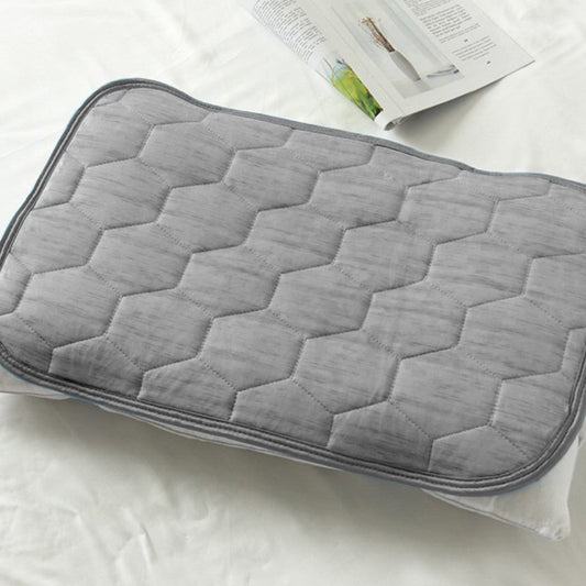 2Pcs 65x45cm Summer Cooling Pillow Pad Pillow Cover - Grey