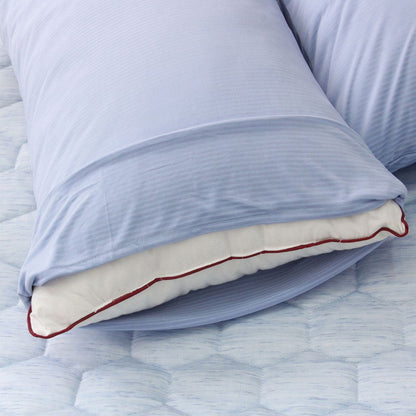 2Pcs 74x48cm Summer Cooling Pillowcase Pillow Cover - Blue