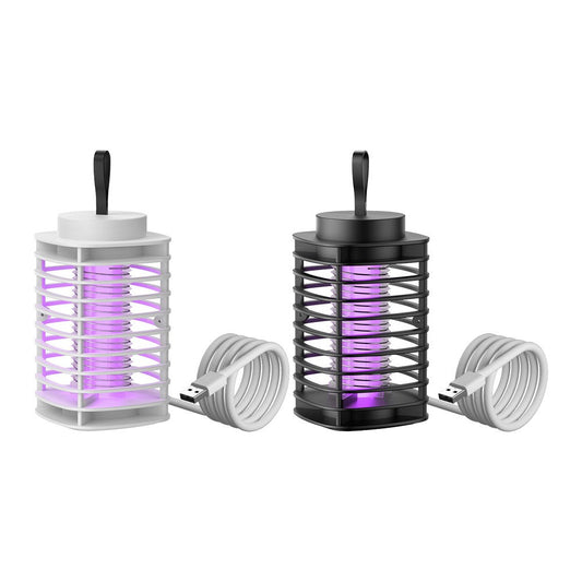 2Pcs Electric Mosquito Killer Lamp - Black + White
