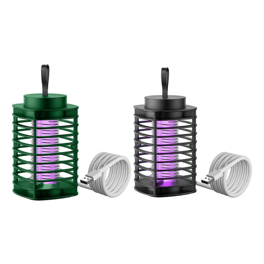 2Pcs Electric Mosquito Killer Lamp - Black + Green