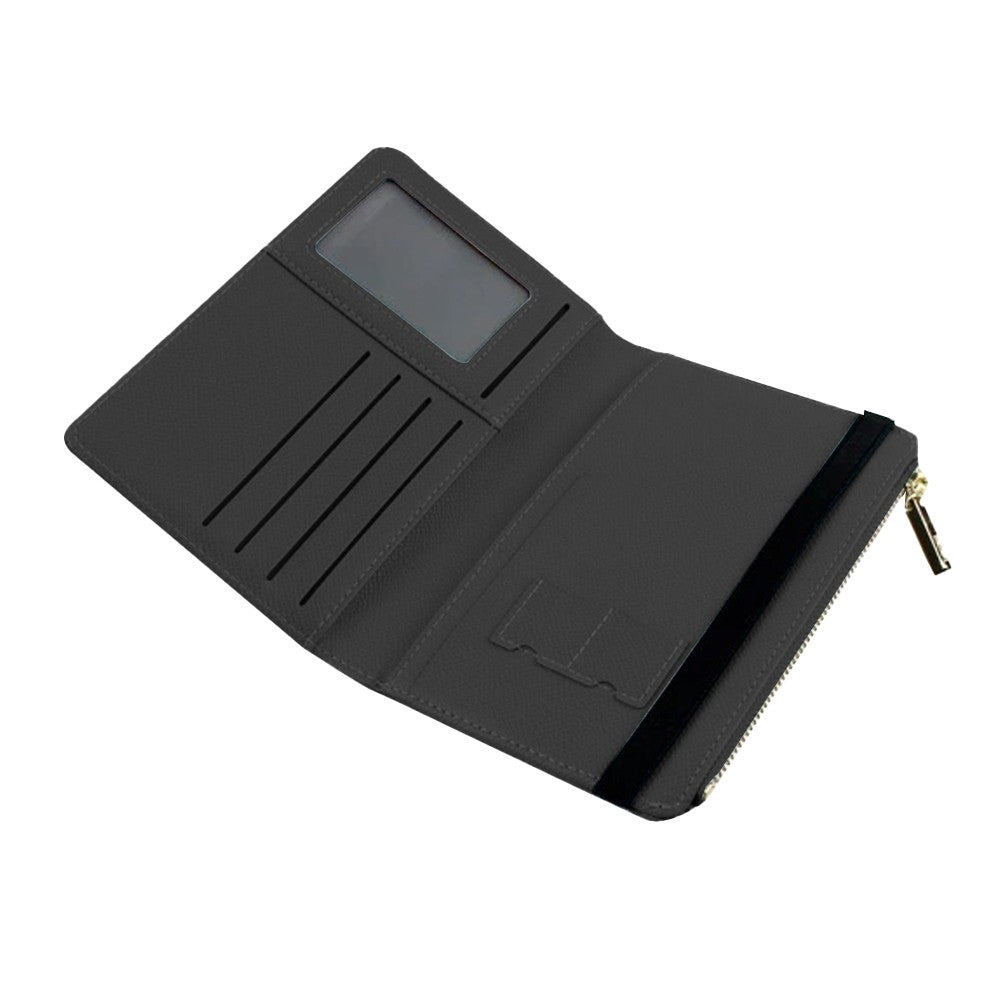 RFID Blocking Passport Holder Card Holder Travel Wallet Black