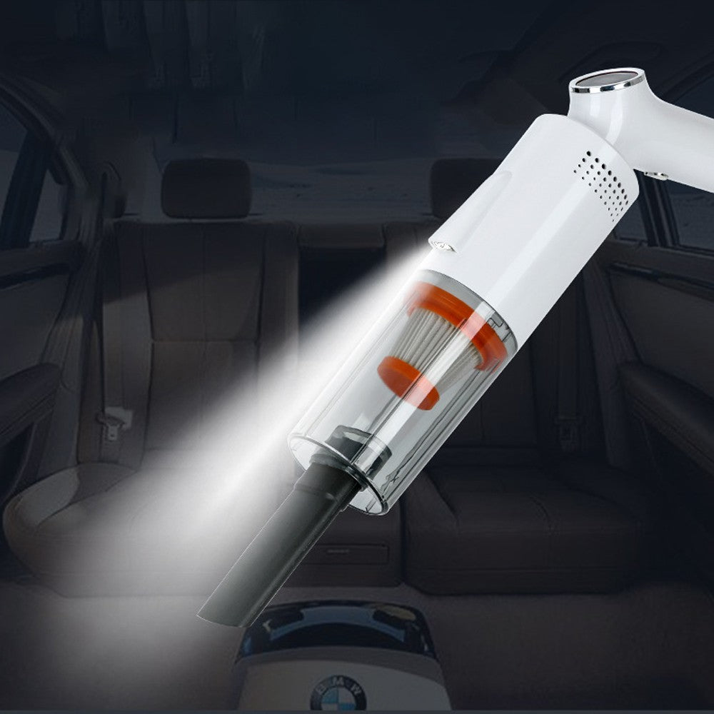 Handheld Vacuum Cleaner Rechargeable 7.4V Cordless Car Vacuum with Light
