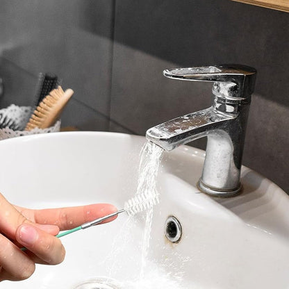 Tube Cleaning Brush Slim Flexible Drain Brush Long Pipe Cleaners for Car and Windshield Wiper Drain Hole