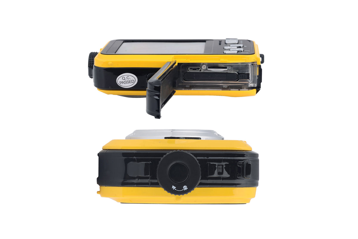24MP Waterproof Portable Digital Underwater Camera Yellow