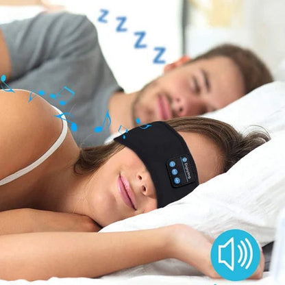 Bluetooth Headband Headphone Wireless Music Headband Sleep Headband Black