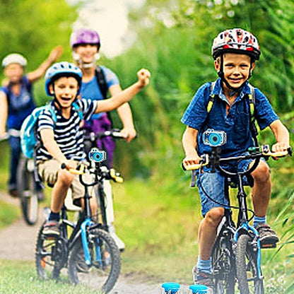 1080P HD Kids Sports Camera with Waterproof Case and 32GB Memory Card Blue