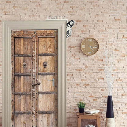 I Saw That Jesus Door Sitter Wood Door Frame Corner Decoration Home Door for Right Door Frame