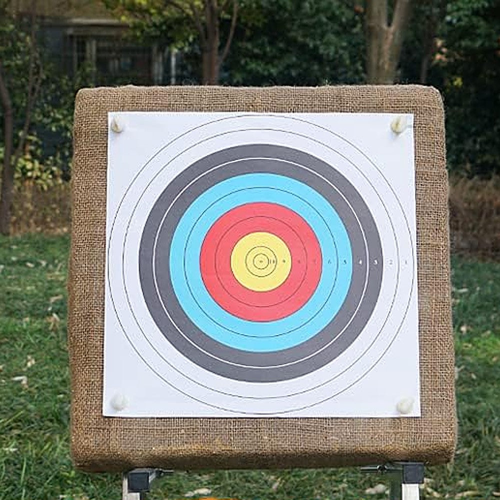 30Pcs Archery Targets Paper with 4Pcs Face Pins Bow Arrow Targets Paper Target Practice Accessories