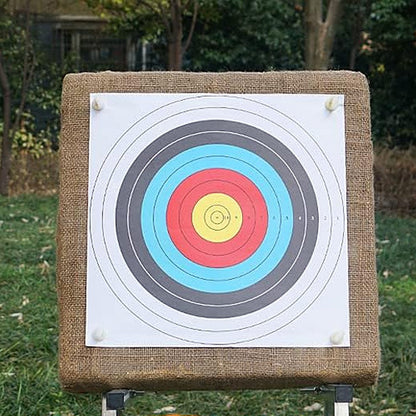 30Pcs Archery Targets Paper with 4Pcs Face Pins Bow Arrow Targets Paper Target Practice Accessories