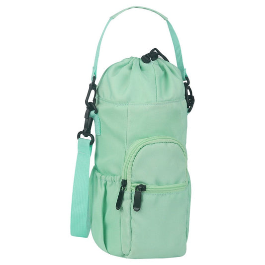 Water Bottle Sling Bag Crossbody Water Bottle Pouch Bottle Sleeve for Camping Walking Hiking Sports Green