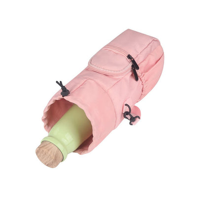 Water Bottle Sling Bag Crossbody Water Bottle Pouch Bottle Sleeve for Camping Walking Hiking Sports Pink
