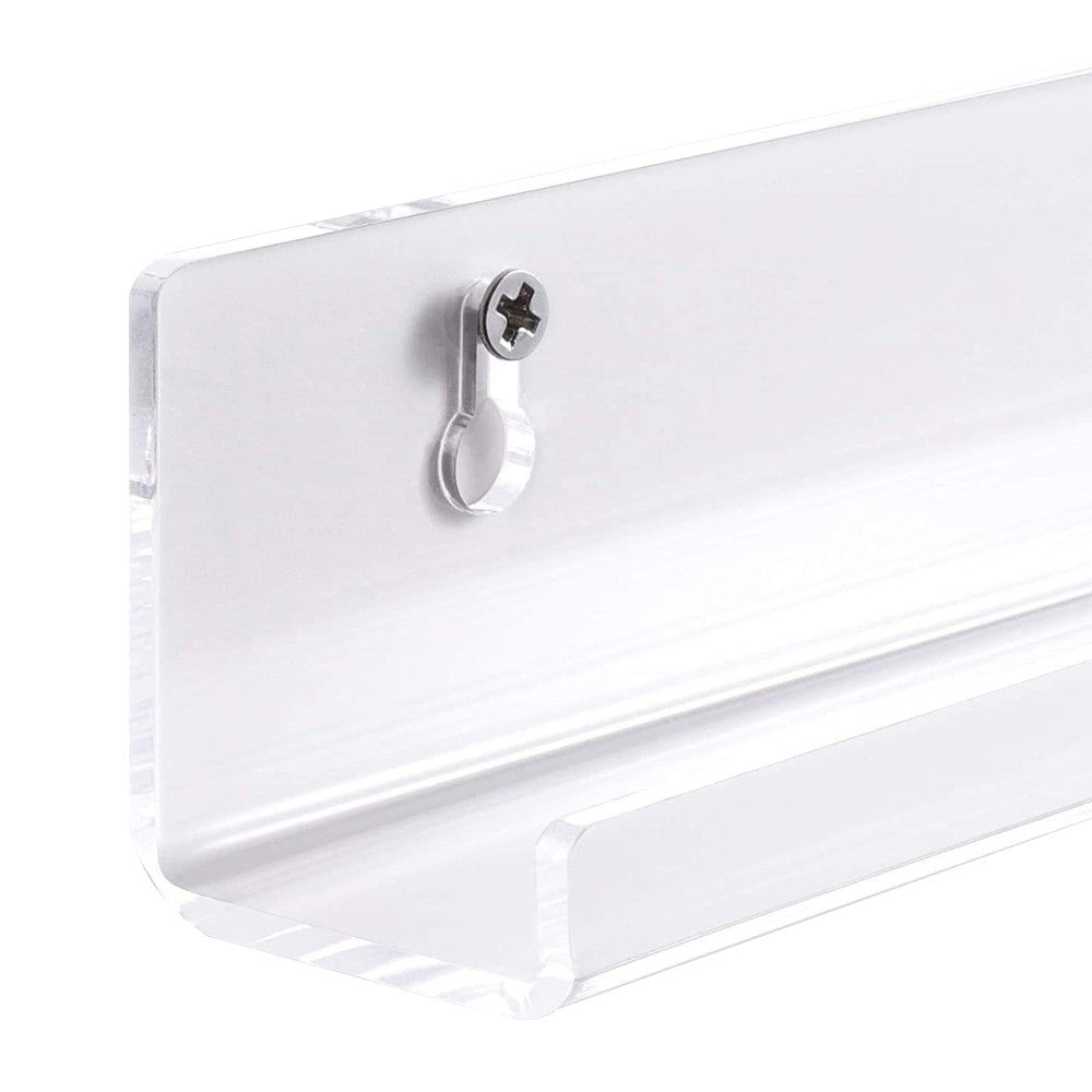 6Pcs Wall Mount Vinyl Record Display Shelf 12-inch Clear Acrylic Album Record Holder