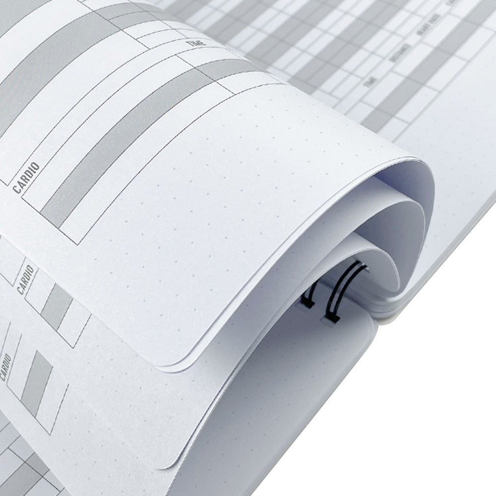 2Pcs A5 Fitness Journal Training Log Book Workout Log Gym Notebook - Green