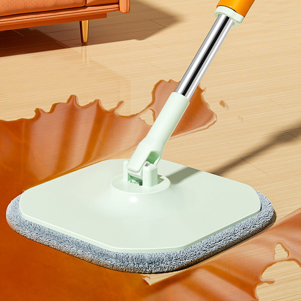 360-Degree Rotating Self Wringing Mop and Bucket Set Telescopic Spin Mop with Separate Compartments Bucket Style 3